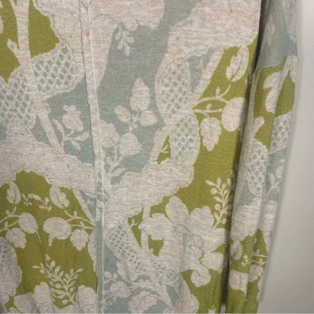 Anthropologie Saturday Sunday Soft Cozy Cowl Neck Floral Sweater Dress - Picture 12 of 14